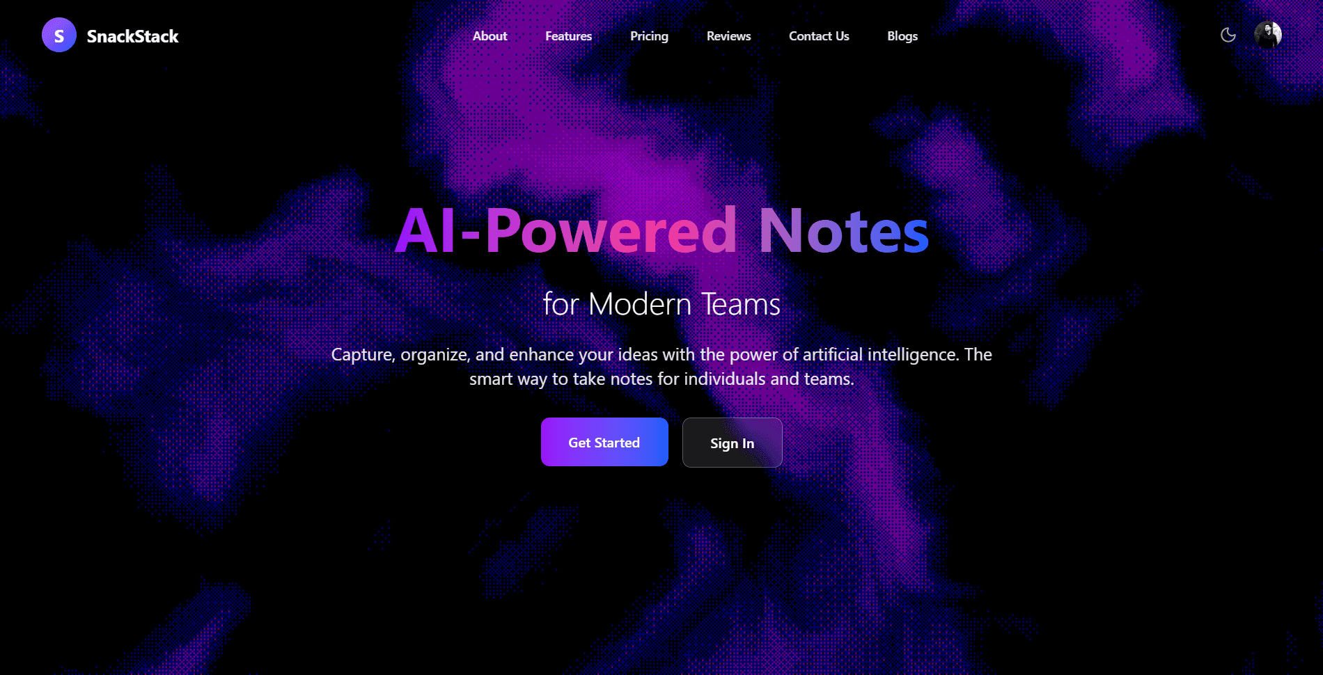 SnapStack project screenshot